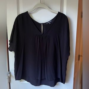 Madewell viscose crop blouse